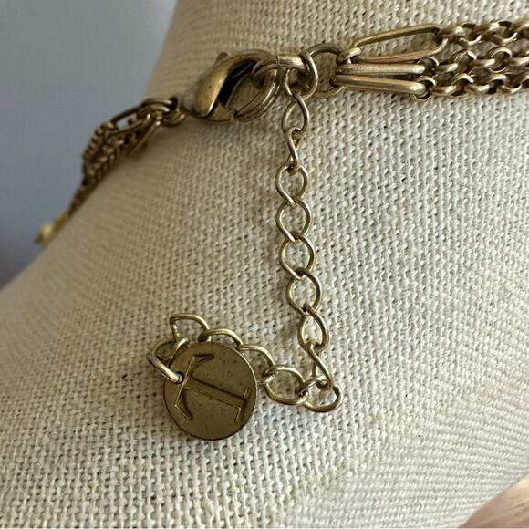 Talbots Necklace Multistrand Pearls Neutrals Taupe Cream Jewelry Preppy 20" Long - Picture 6 of 9